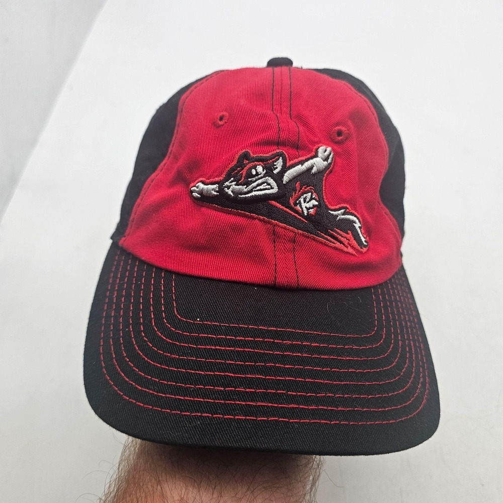 Richmond Flying Squirrels Hat Cap Strap Back One Size Red MLB Baseball New Era